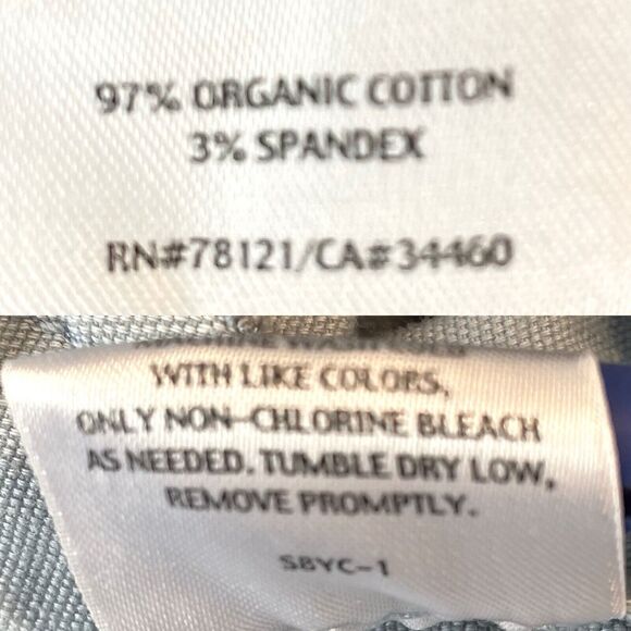 Eileen Fisher Organic Cotton Blue Jacket With Button Pockets Women’s XS - Picture 8 of 8